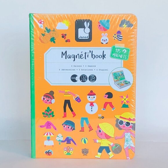 New Sealed Janod Magneti’Book 4 Seasons • 3 to 8 Years - Picture 13 of 16